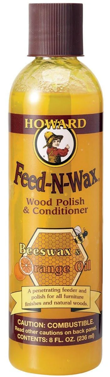 Howard Products FW0008 Wood Polish & Conditioner, 8 oz, Orange, 8 Fl Oz