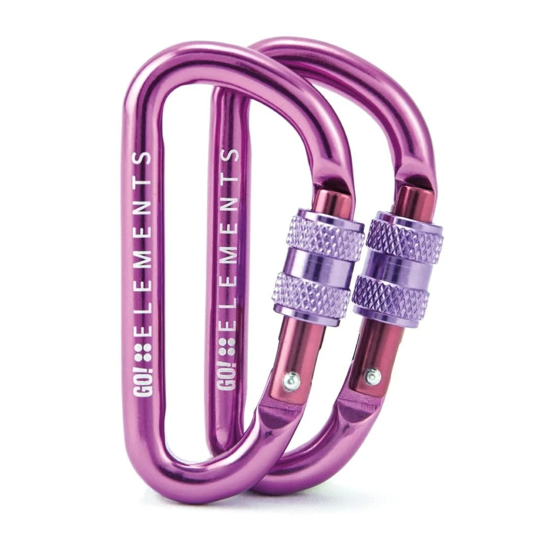 GO!elements Carabiner Keyring - Micro 6 - Mini snap hook small with screw cap MAGIC
