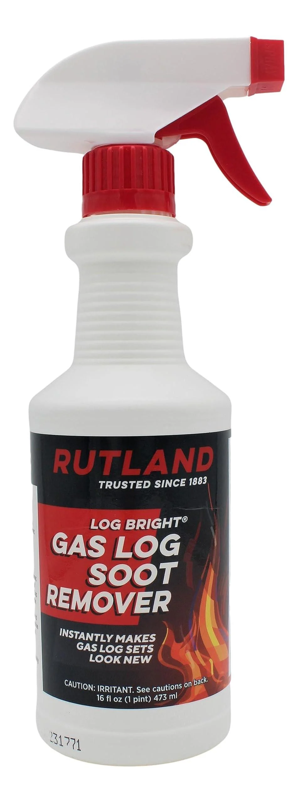 Rutland Products Rutland 570-6 Bright Gas Log Soot Remover 16 Fluid Ounce No Size White Fl Oz