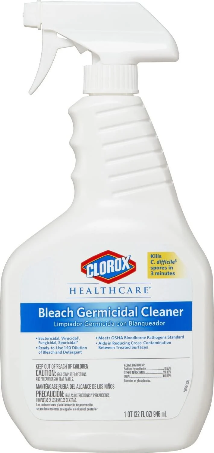 Clorox Healthcare Bleach Germicidal Cleaner Spray, 32 Ounces (68970) 30 - 40 ounces