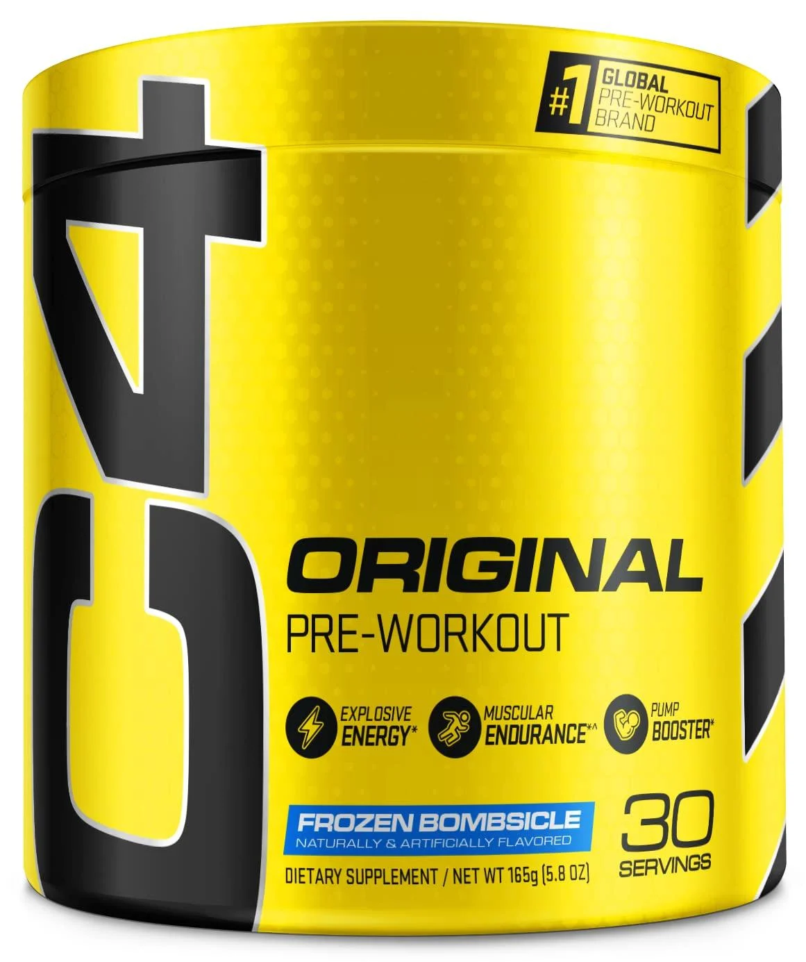 Cellucor C4 Original Pre Workout Powder Frozen Bombsicle Sugar Free Preworkout Energy for Men & Women 150mg Caffeine + Beta Alanine + Creatine - 30 Servings (Packaging May Vary) Frozen Bombsicle 30.0 Servings (Pack of 1)