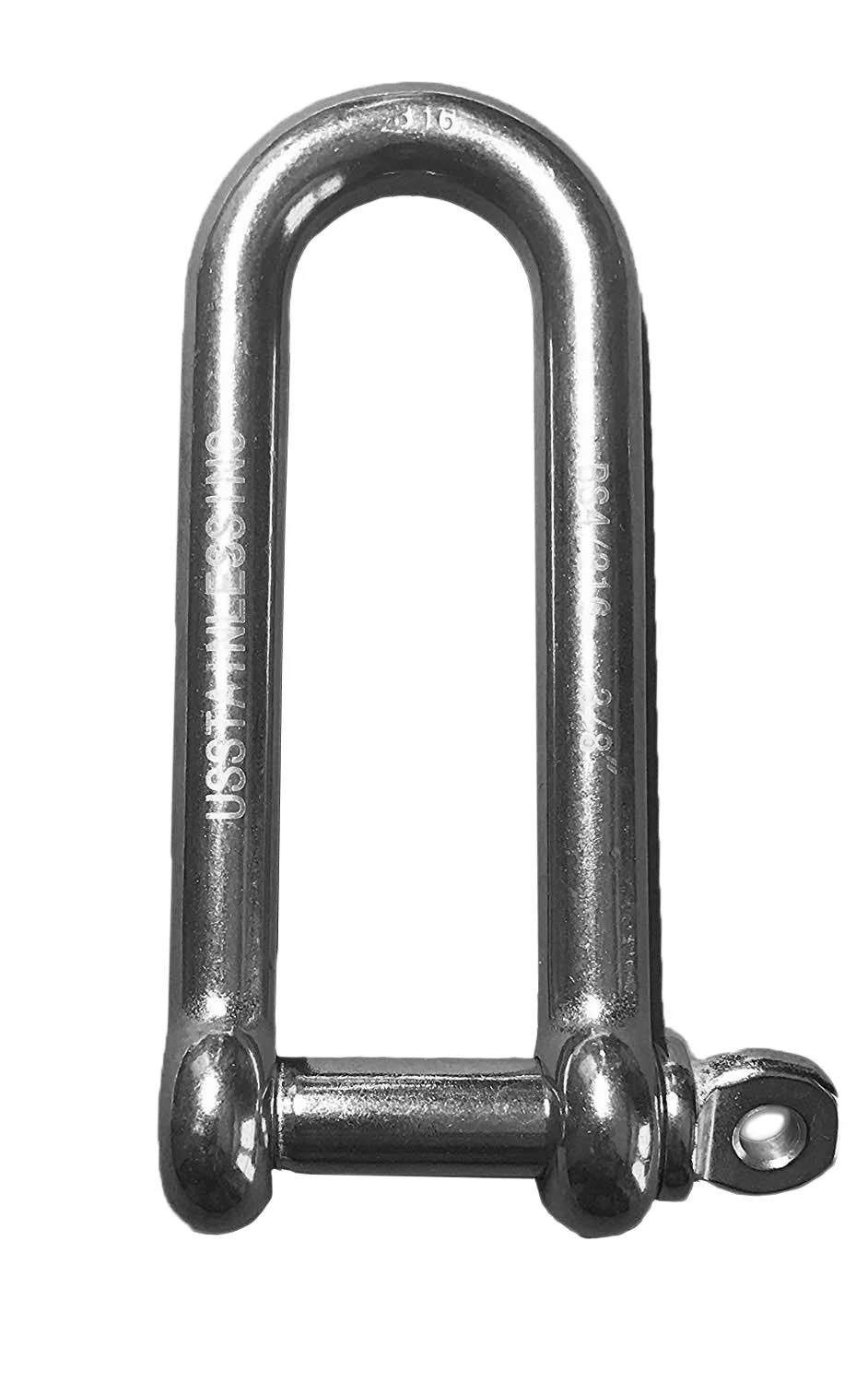 Stainless Steel 316 Long D Shackle 3/8" (10mm) Marine Grade - US Stainless