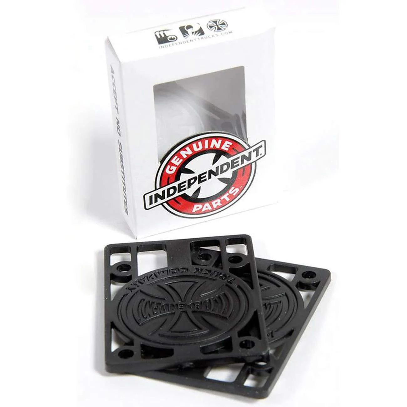 INDEPENDENT GENUINE PARTS 1/8" RISERS single set 1/8" Black - Independent Trucks