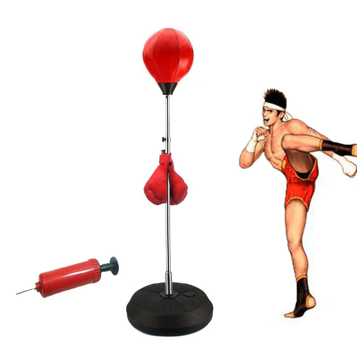 vinmax Standing Punching Bag Adult Punching Ball Speed Bag Boxing Set with Boxing Gloves (3-5 Days Delivery)