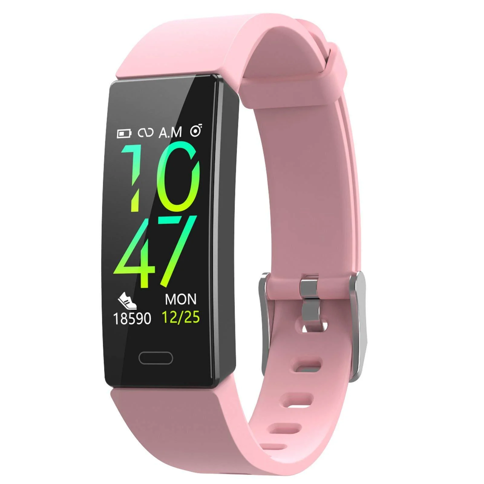 ZURURU Fitness Tracker with Blood Pressure Heart Rate Sleep Health Monitor for Men and Women, Upgraded Waterproof Activity Tracker Watch, Step Calorie Counter Pedometer Pink