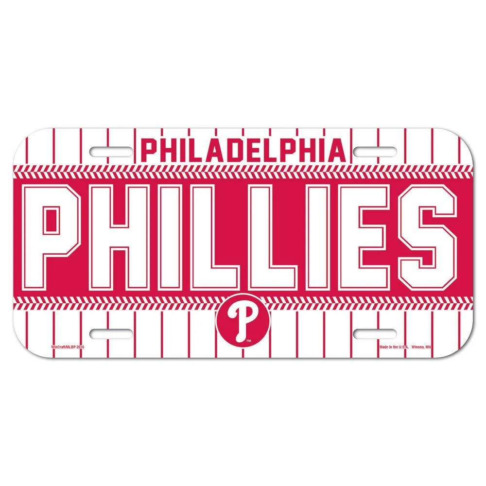 WinCraft MLB License Plate Philadelphia Phillies