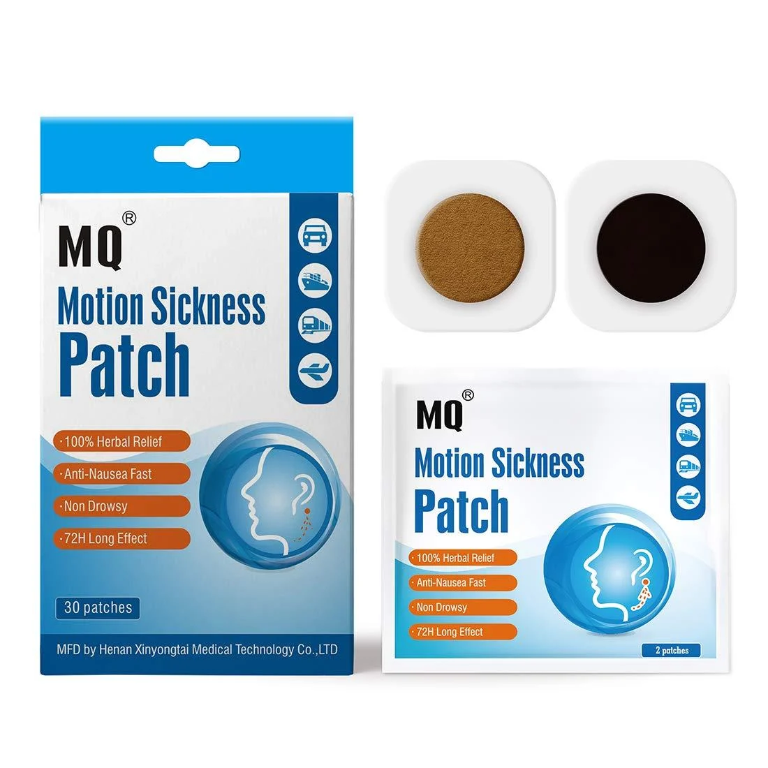 Anti-Nausea Motion Sickness Relief 30 Patch 30 Count (Pack of 1)