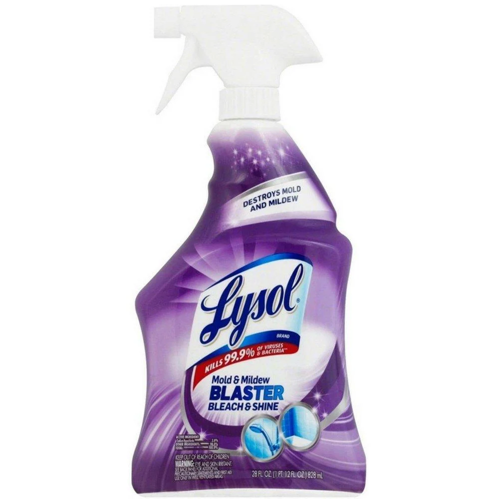 Lysol Mold & Mildew Foamer w. Bleach Bathroom Cleaner Spray 28 oz