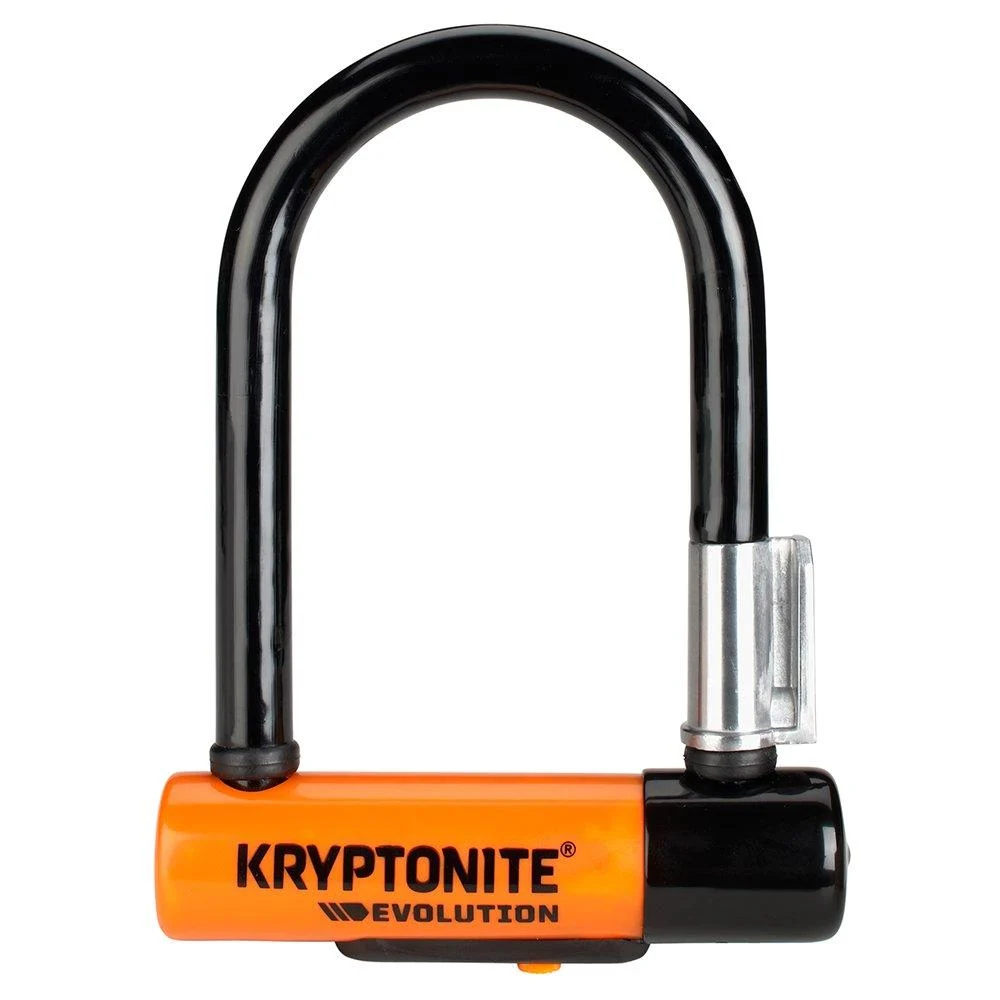 Kryptonite Evolution Mini-5 13mm U-Lock Bicycle Lock with FlexFrame-U Bracket , Black
