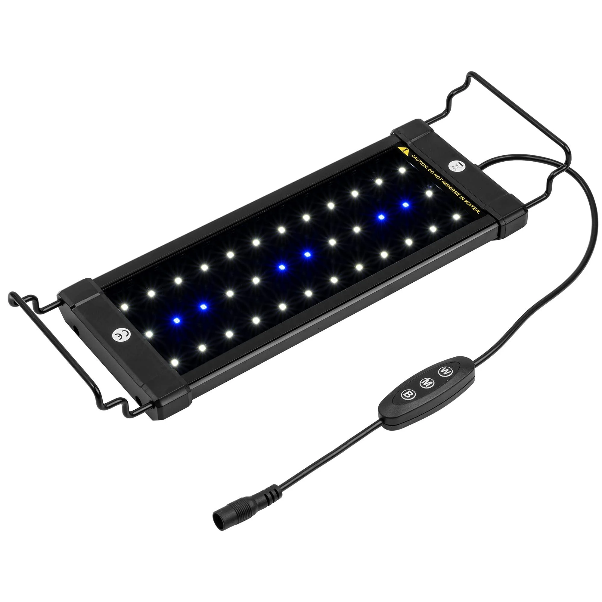 NICREW ClassicLED Aquarium Light, Fish Tank Light with Extendable Brackets, White and Blue LEDs 12 - 18 in