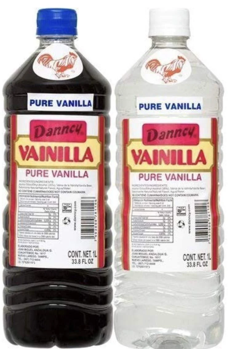 Danncy Pure Vanilla Extract From Mexico 33oz Each 2 Plastic Bottle Lot Sealed - Danncy Vanilla