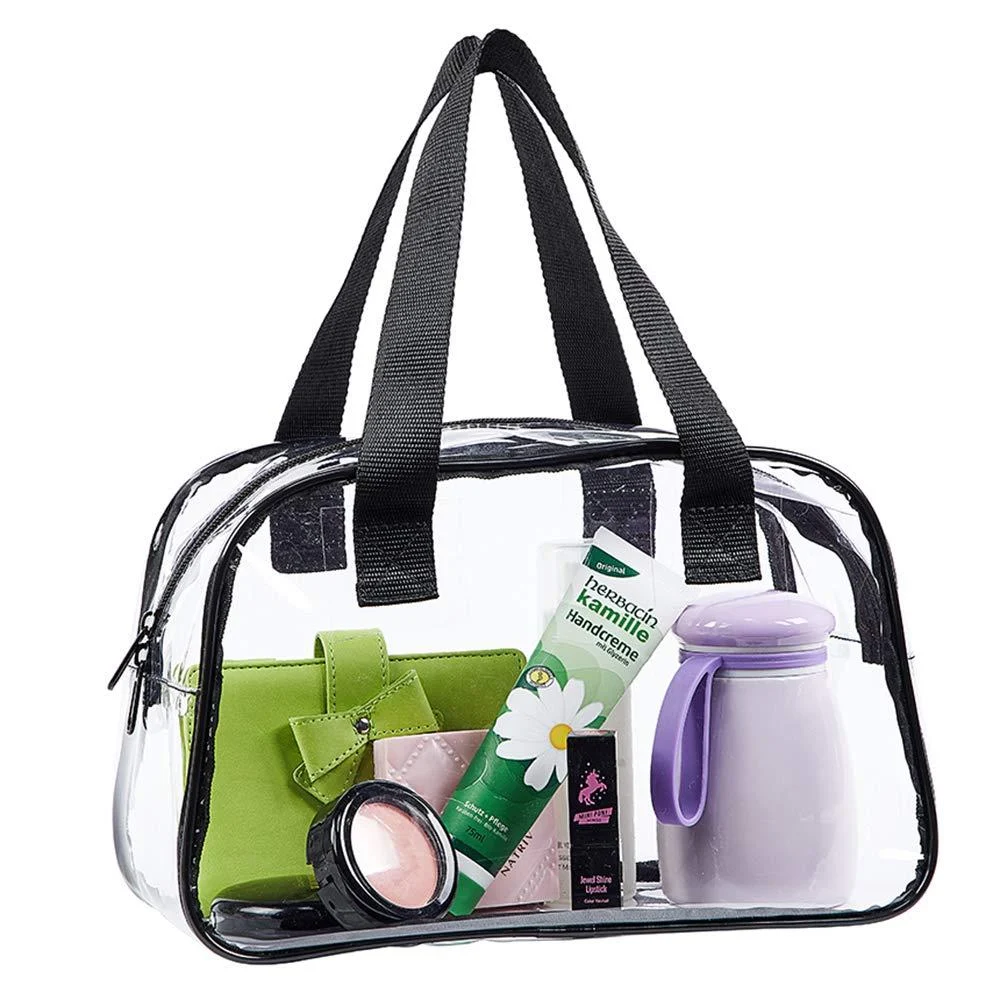 Eland Clear Tote Bag Stadium Approved, Mini Clear Purse for Gym, Work, Travel or Concert - Edraco