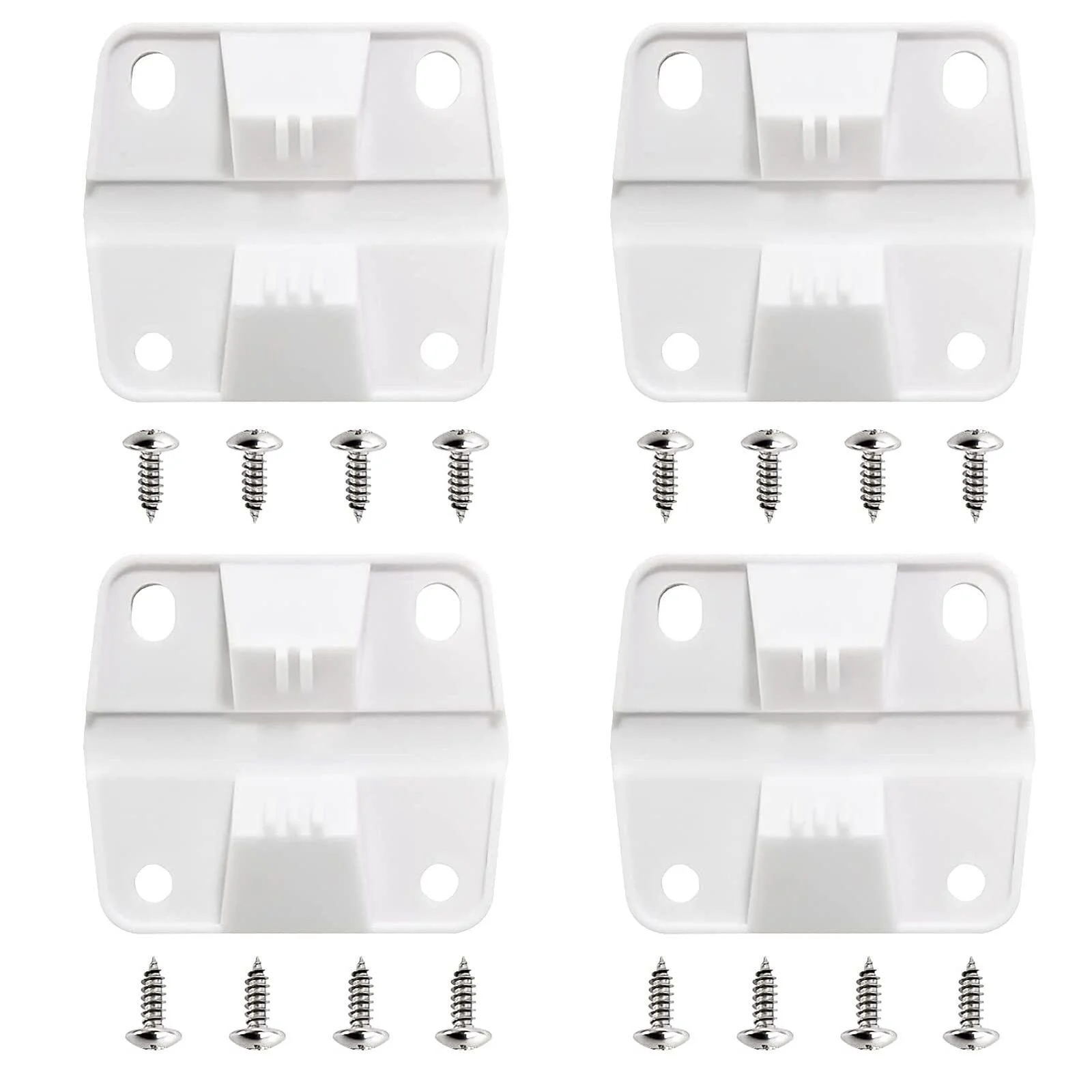 Cooler Replacement Plastic Hinges & Screws Set Compatible with Coleman Coolers | 4 Pack - Pokin