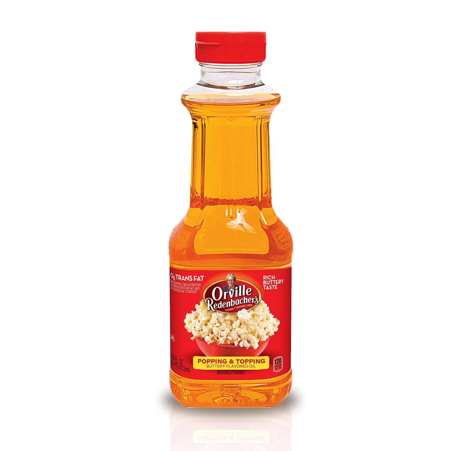 Orville Redenbacher's Popping & Topping Buttery Flavored Oil, Keto Friendly, 16 Fluid oz