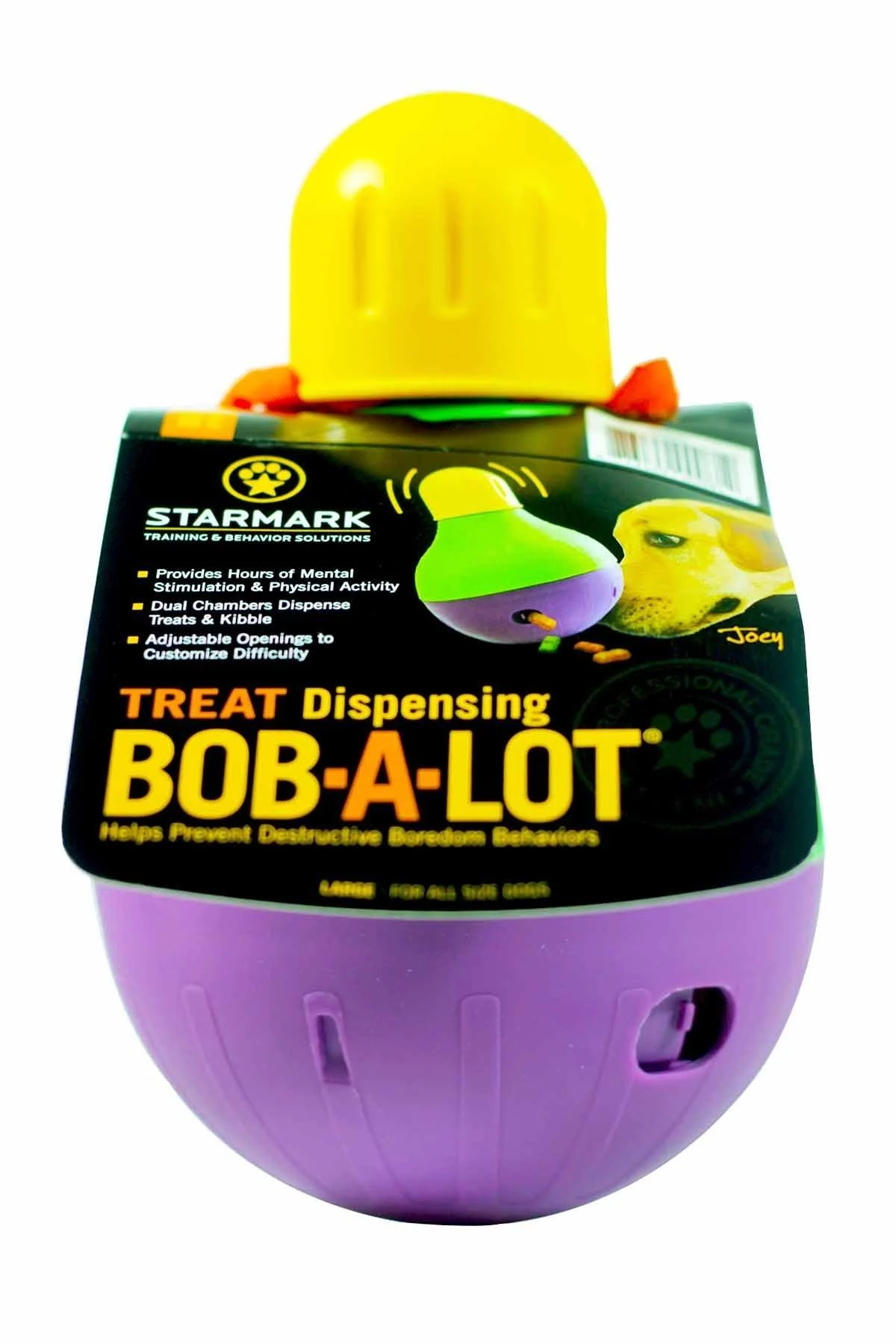 Starmark Bob-a-Lot Interactive Dog Toy Green Large