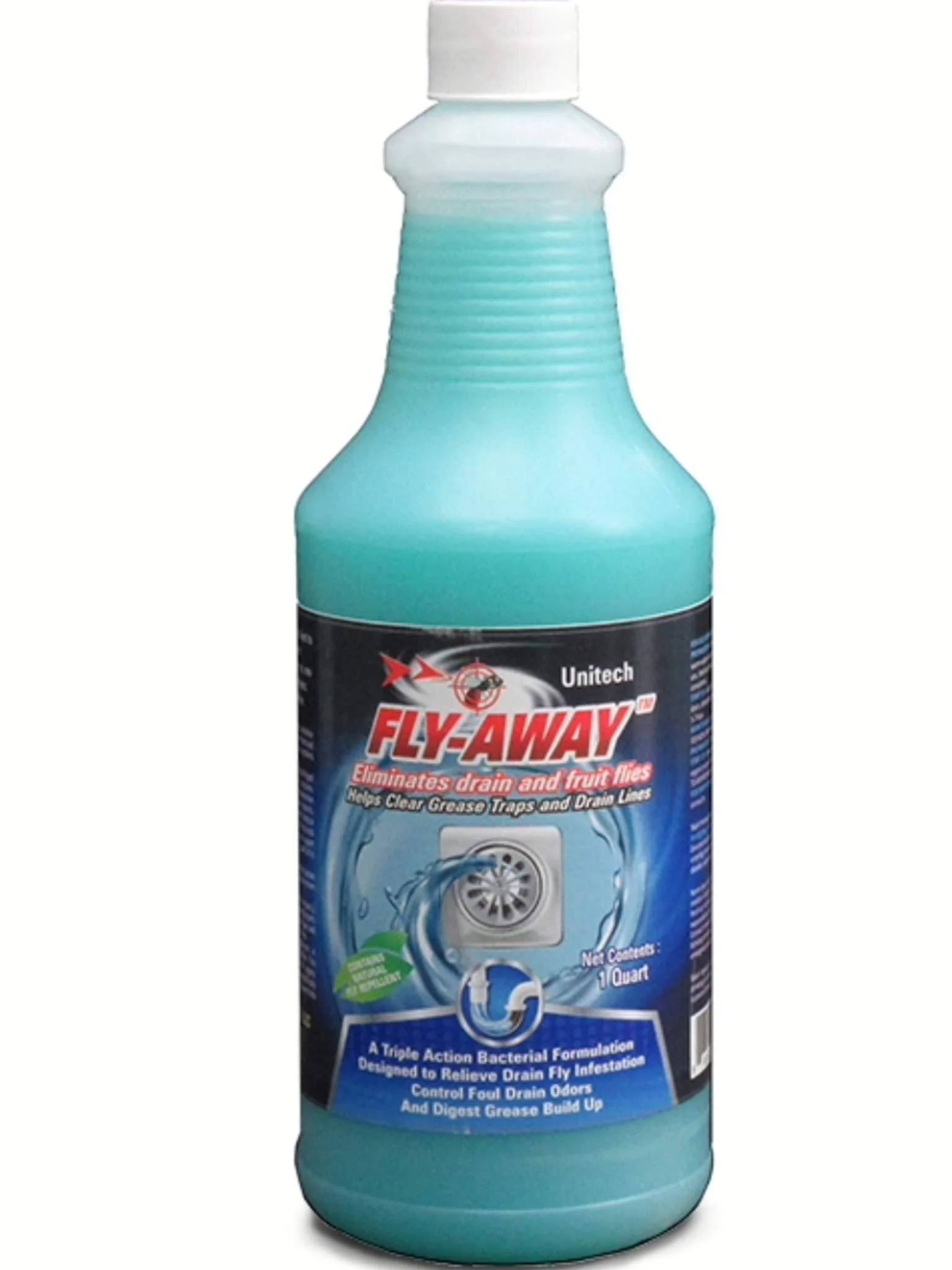 FLY-AWAY Drain Fly Killer Fruit Fly Killer Drain Fly Treatment Grease Digester Fruit Fly Treatment