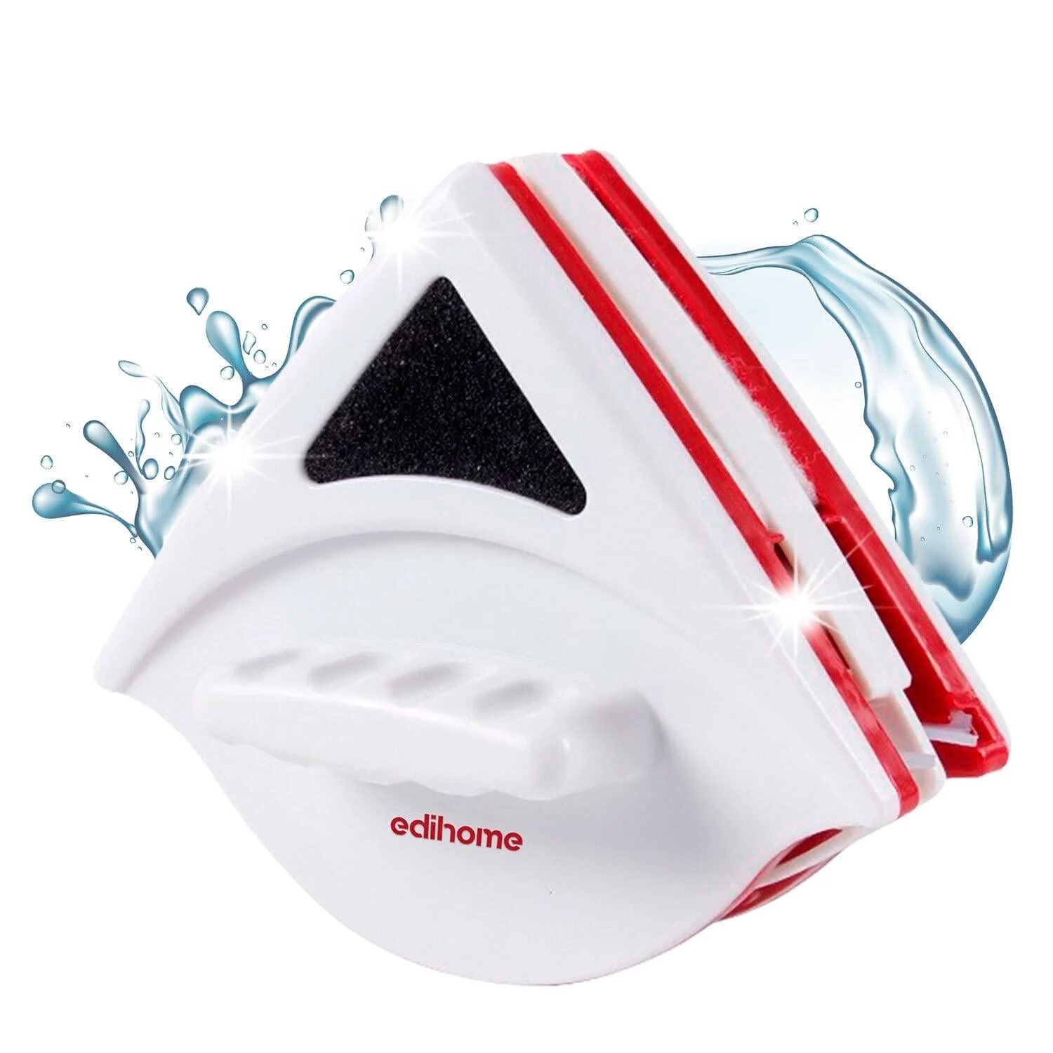 Edihome Magnetic Window Cleaner with Double Sides for Windows 15-24 mm Professional Window Cleaner Includes 6 Sponges 4 Brushes 12 Sponge Adjusters