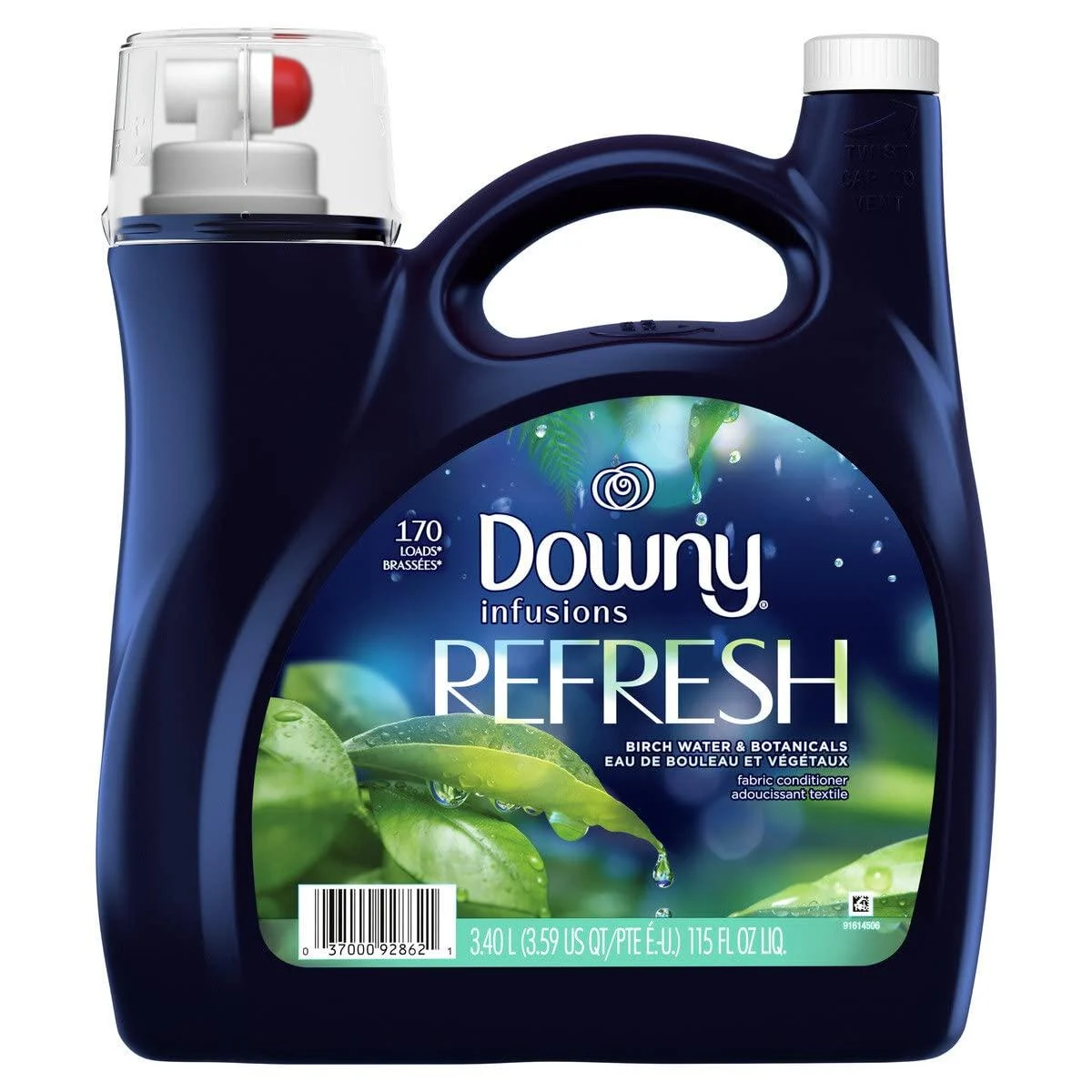 Downy Ultra Infusions Botanical Mist Liquid Fabric Softener 115 Fl. Oz 170 Loads