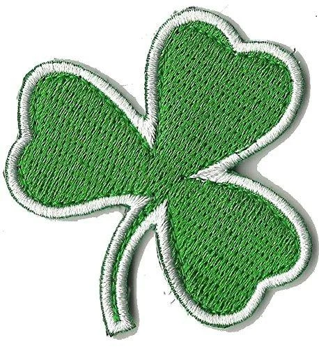 Die Cut Irish Clover Tactical Patch 2"x2" - Green Color