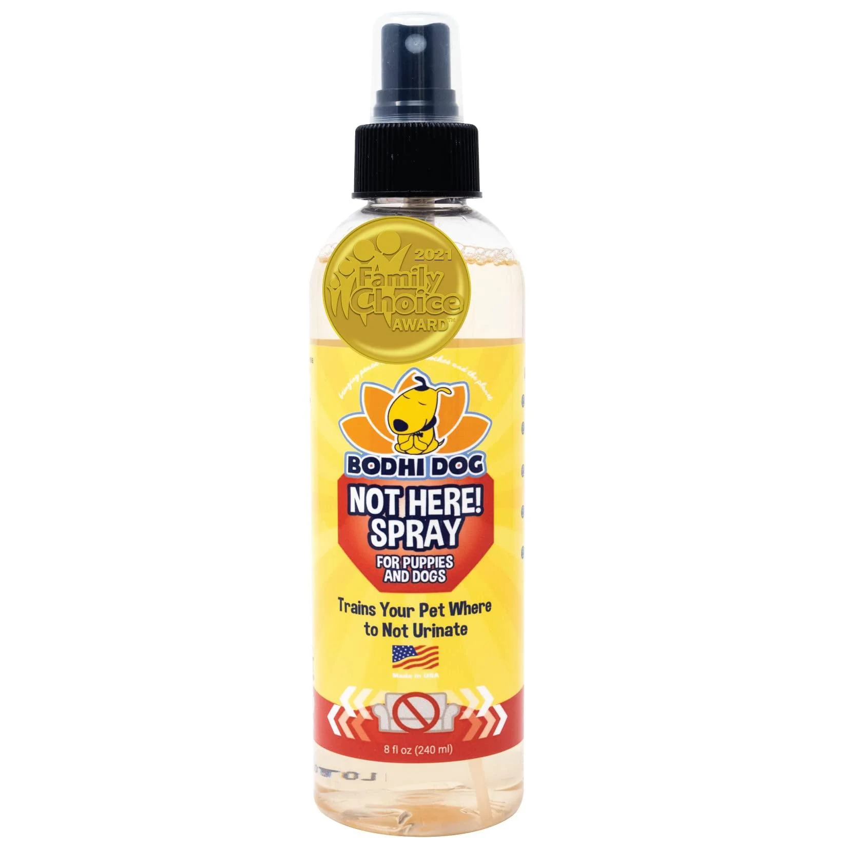 Bodhi Dog Not Here! Spray | Trains Your Pet Where Not to Urinate | Training Corrector for Puppies & Dogs | Indoor & Outdoor Use | No More Marking Not Here! 8 oz
