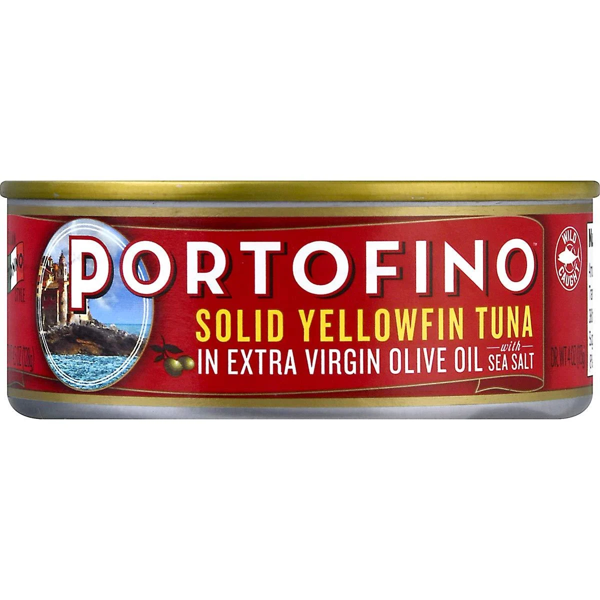 Portofino Solid Yellowfin Tuna In Extra Virgin Olive Oil - 4.5oz Can (Pack of 12) Yellowfin Tuna 4.5 Ounce (Pack of 12)