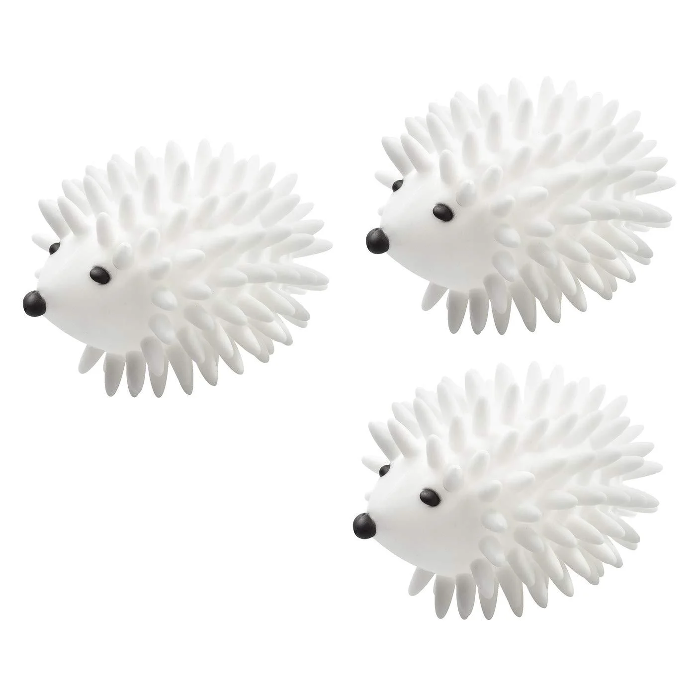 3pcs Hedgehog Dryer Balls Reusable Dryer Porcupine Ball for Dryer Machine Anti Static Soft Laundry Washing Balls (White) 3 Count (Pack of 1) - Alysontech