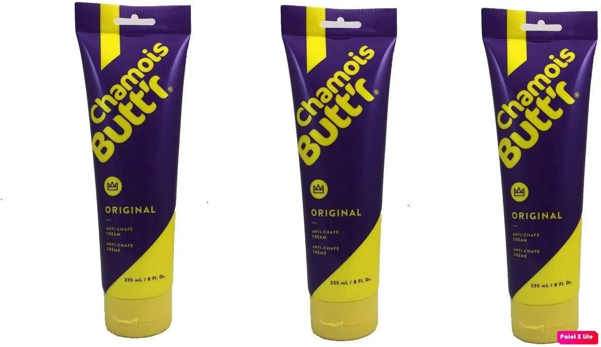 Chamois Butt'r Original Anti-Chafe Cream 8 oz Tube (3 Pack)