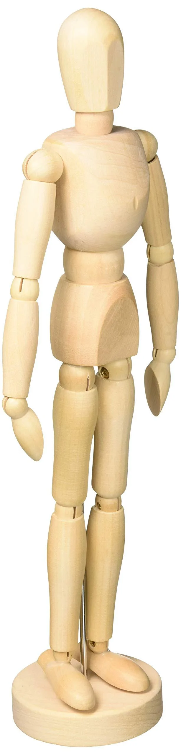 Alvin Wooden Human Mannequin (Unisex) 12 Inches Tall - HERITAGE STORE