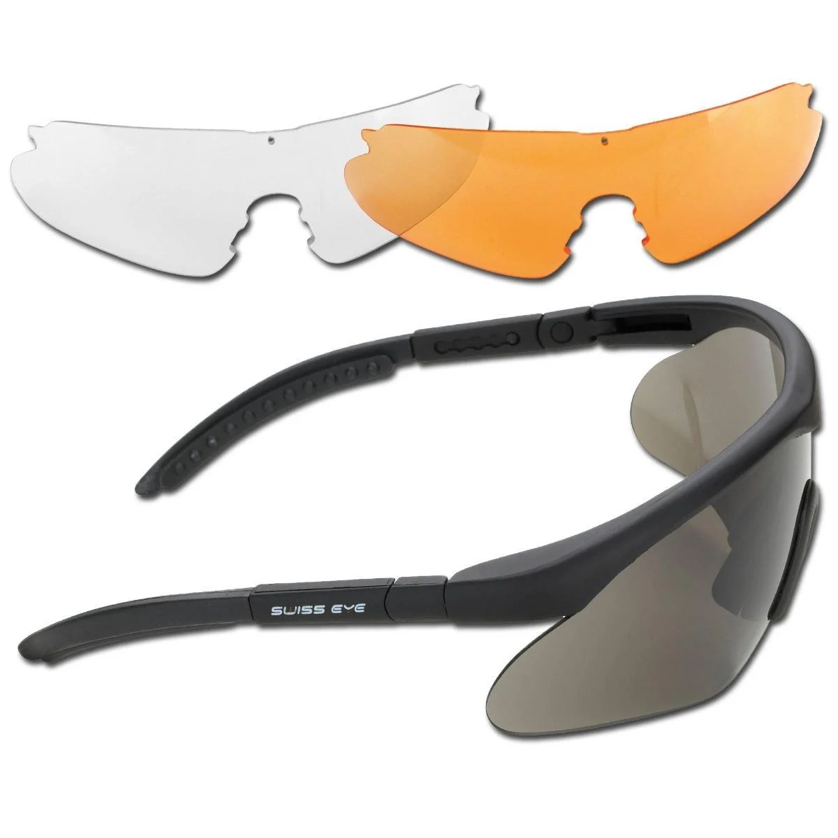 Mil-Tec Raptor Sicherheitbrille rubber black