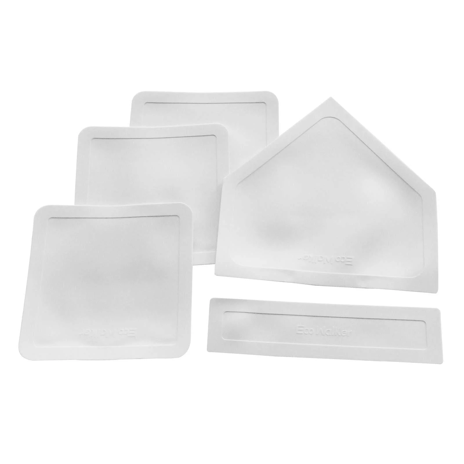 Eco Walker Thrown Down Baseball Bases Perfect for Baseball, Teeball, Softball, Kickball, Kids, Backyard, Practice and School WHITE