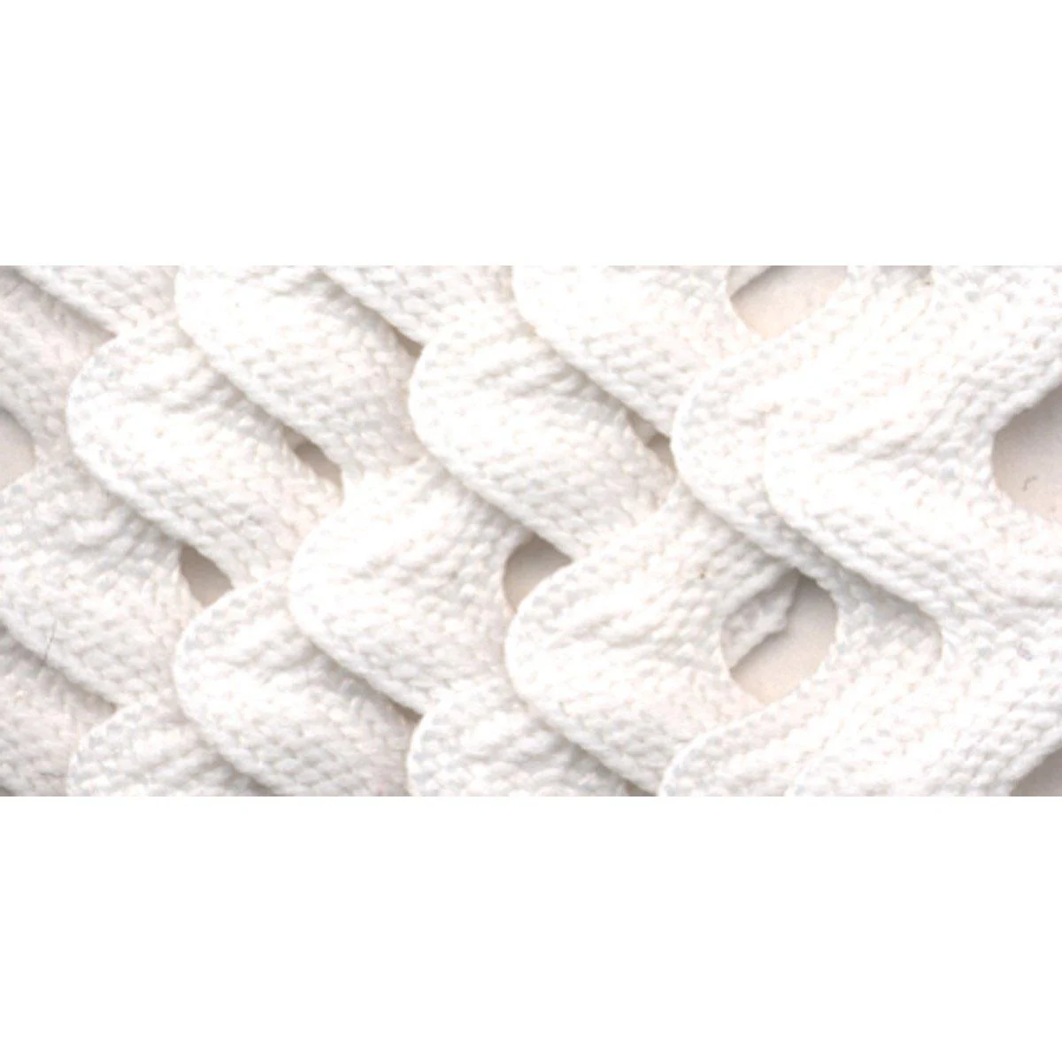Wrights Medium Rickrack 1/2 X2-1/2yd White