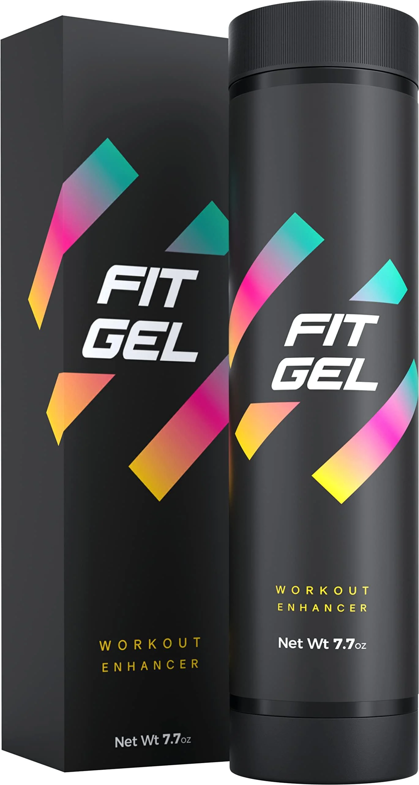 FIT GEL Work Out Enhancer Sweat Gel | Hot Cream Target Tummy Belly, Sweet Scent, Easy Applicator Stick Black Original