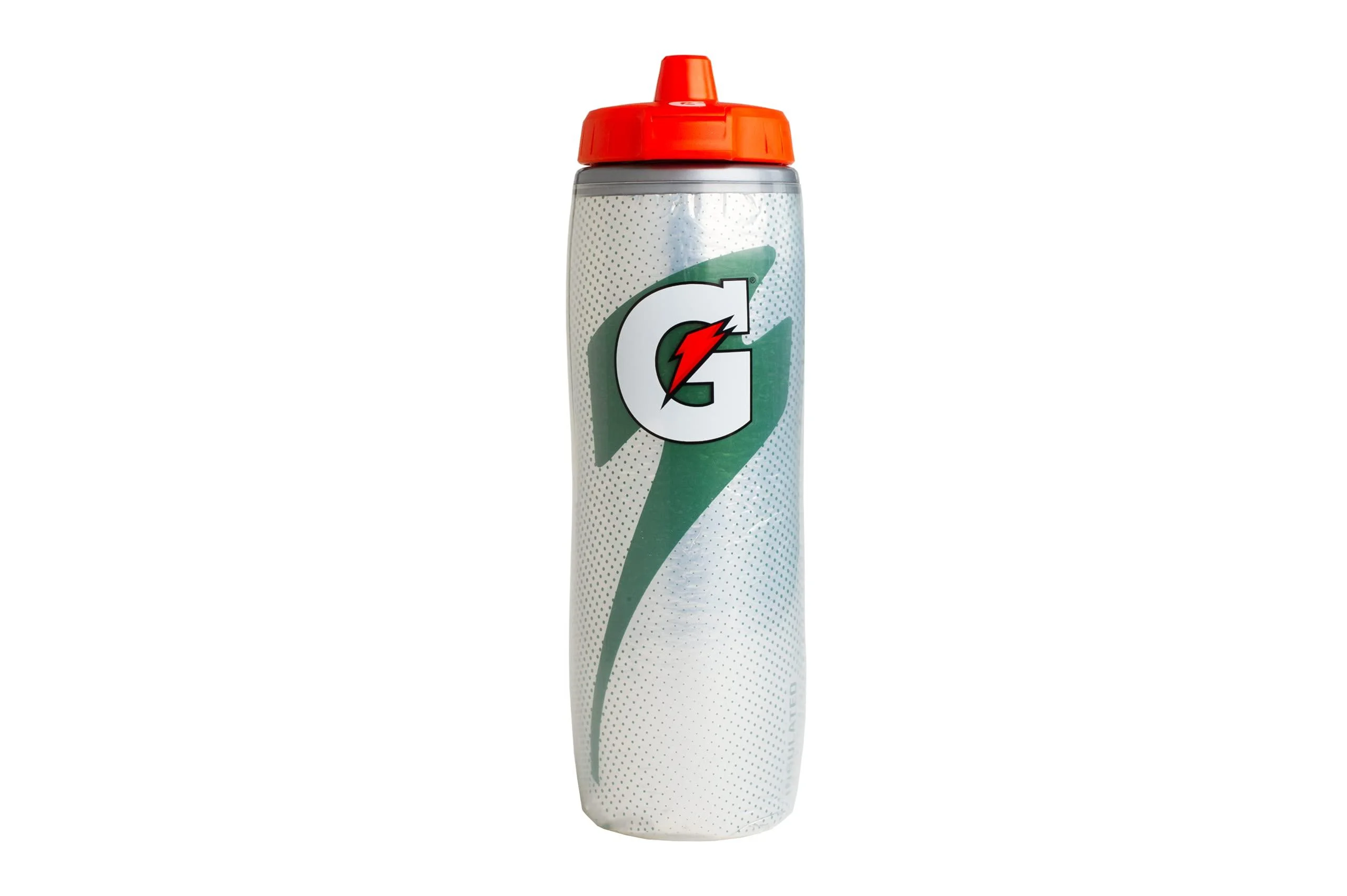 Gatorade Insulated Squeeze Bottle, 30oz, Silver, BPA Free, Double-Wall Insulation