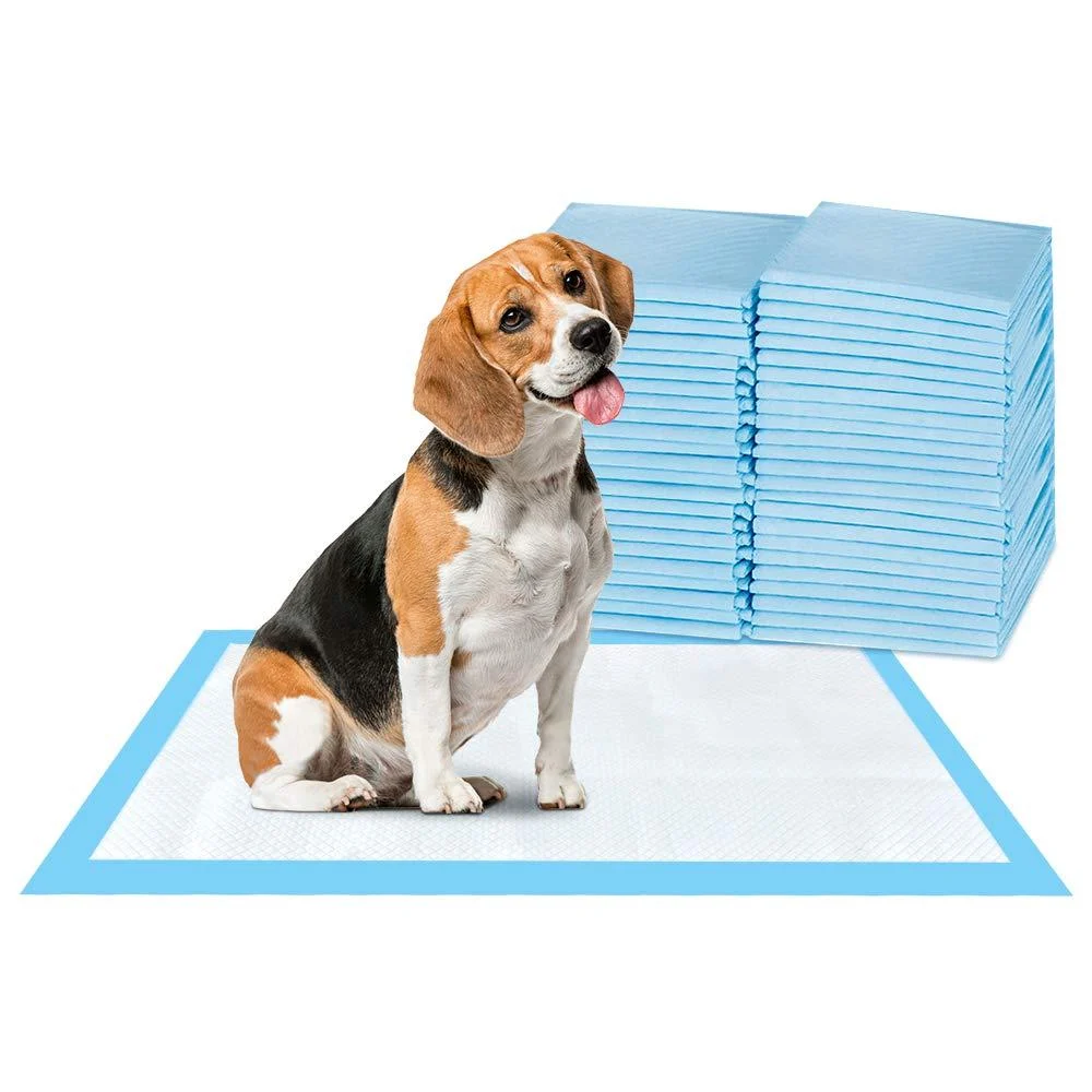 ScratchMe Super-Absorbent Waterproof Dog and Puppy Pet Training Pad, Housebreaking Pet Pad,Blue Small 50PCS