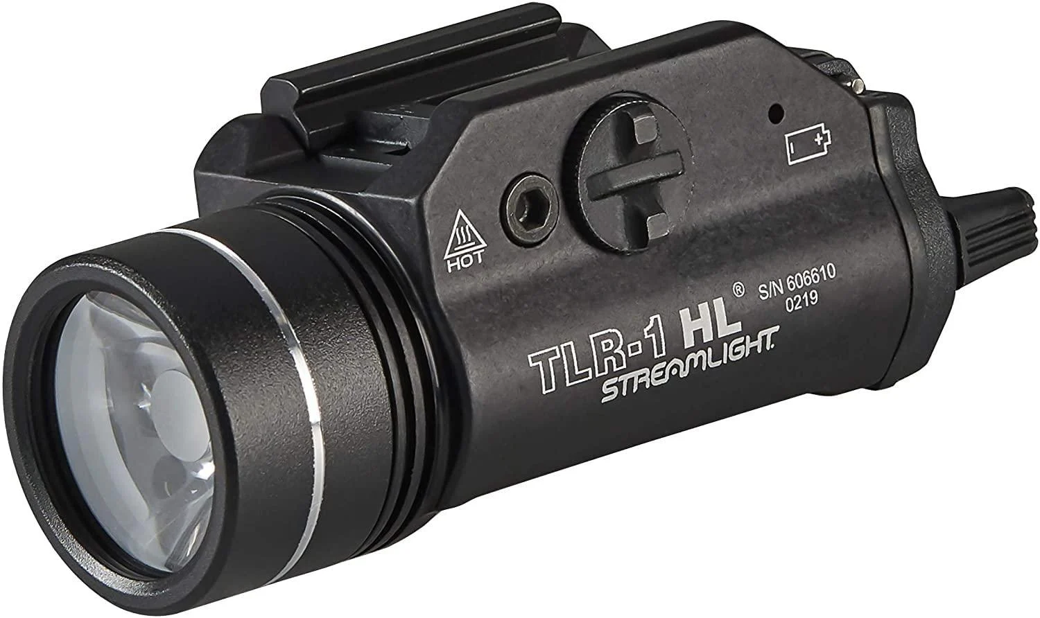 Streamlight 69260 TLR-1 HL 1000-Lumen Weapon Light With Rail Locating Keys, Black Black Light Only Light