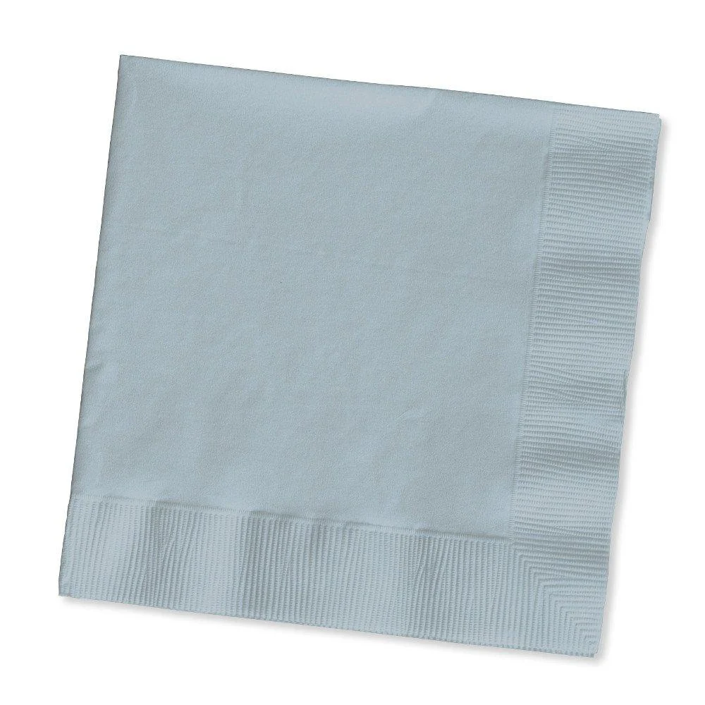 Creative Converting Touch of Color 2-Ply 50 Count Paper Beverage Napkins, Shimmering Silver One Size Beverage Napkin Shimmering Silver