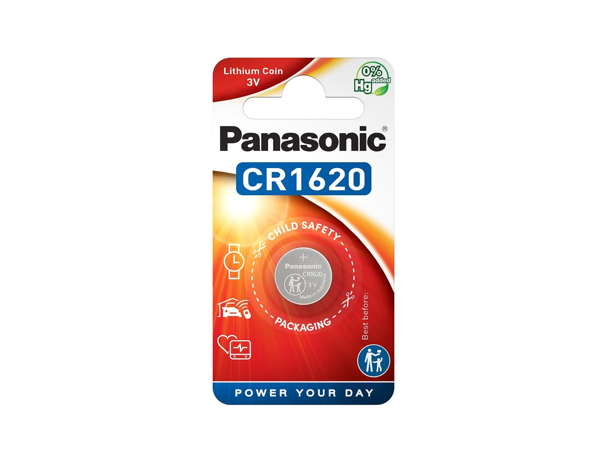 Connect 36906 Panasonic Coin Cell Battery CR1620 1pc