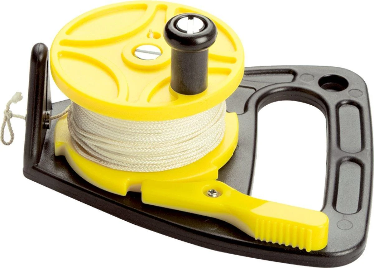 ScubaMax Dive Reel with a Thumb Stopper Yellow 150
