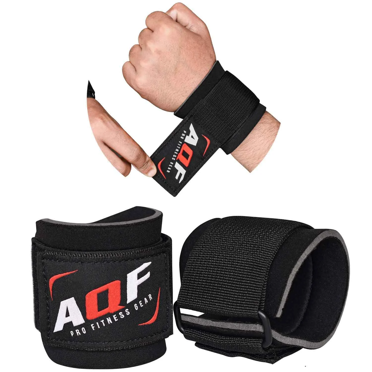 AQF wrist bandages fitness neoprene 5mm gel padded weight lifting wrist band support gym training bodybuilding wrist support couple