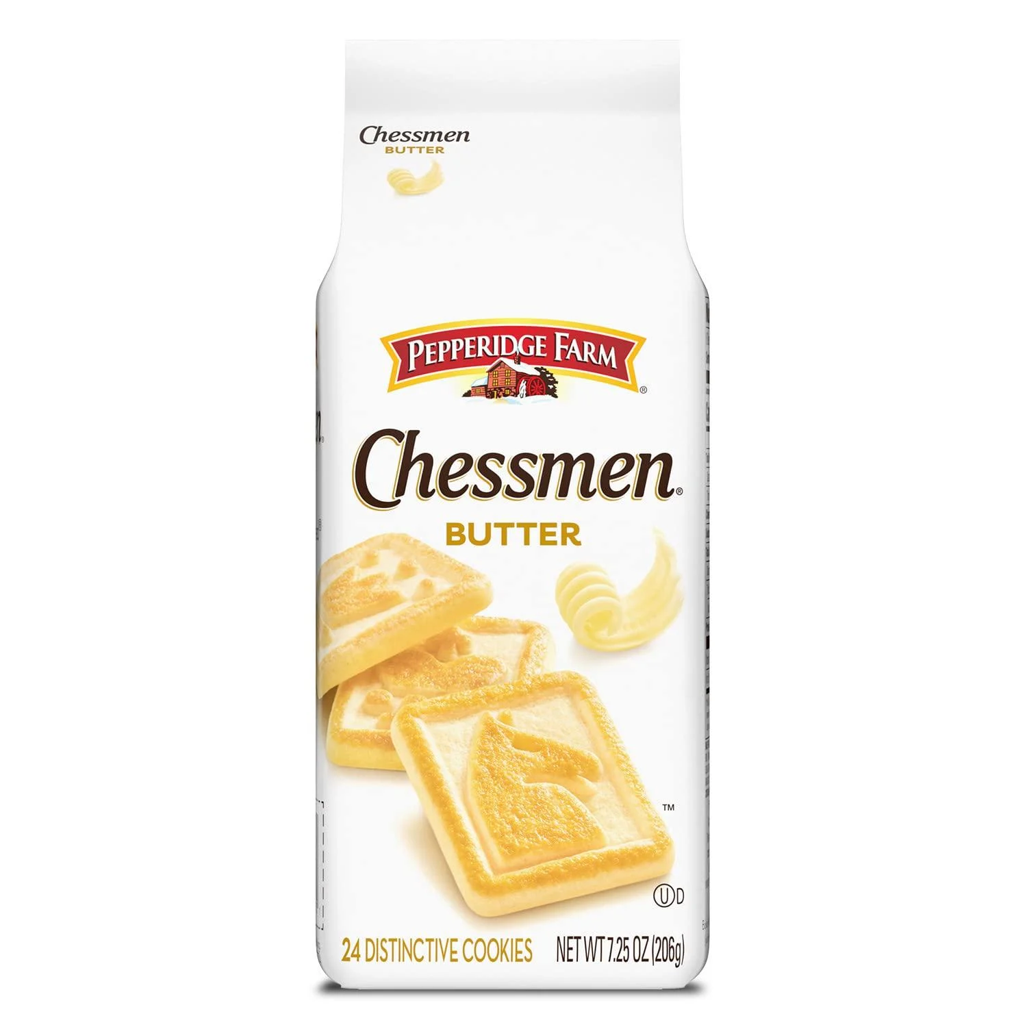Pepperidge Farm Chessmen Butter Cookies, 7.25 oz. Bag (Packaging may vary) - Pepperidge Farm Cookie Collections