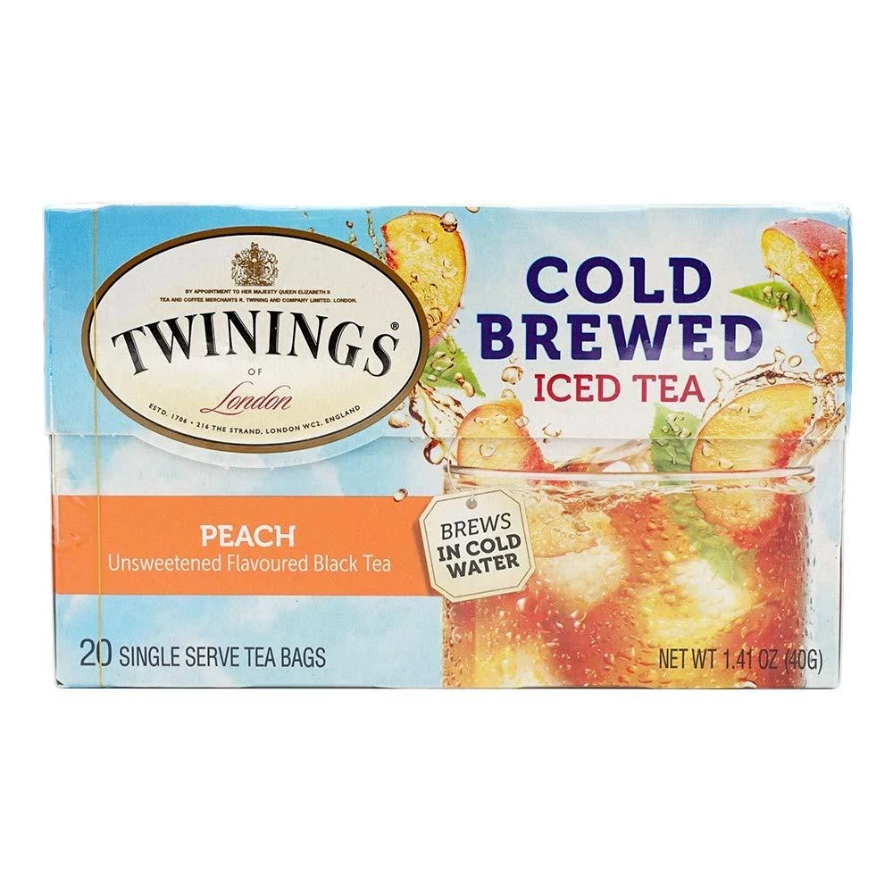 Twinings Cold Brewed Iced Tea Peach 20 Tea Bags 1.41 oz (40 g)