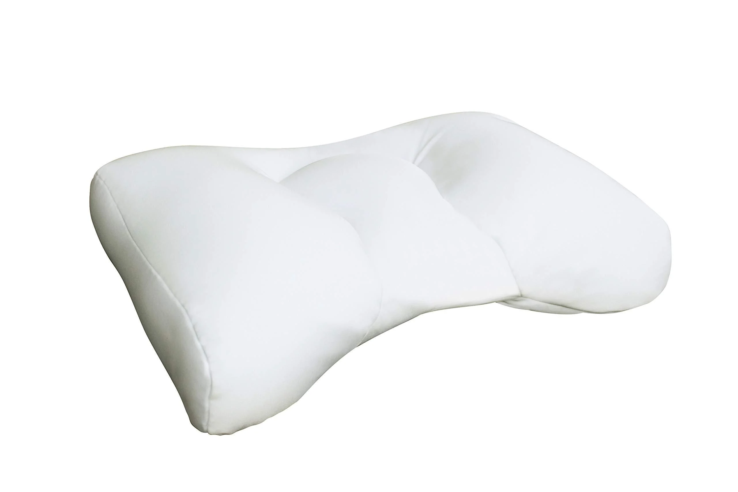 Sobakawa Cloud Pillow with Micro Bead Fill - White - Maximum Air Flow and Comfort While Retaining Shape - Contour Supports Your Neck and Head to Relieve Muscle Tension - Custom Fit Case