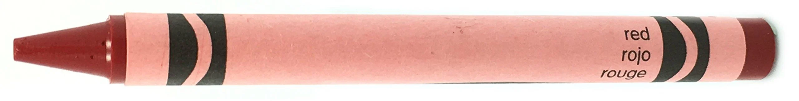 MinifigFans 50 Red Crayons Bulk - Single Color Crayon Refill - Regular Size 5/16 x 3-5/8