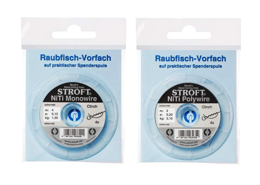 STROFT NiTi Monowire Polywire Nickel-Titanium Leader 0.20mm 4.2kg
