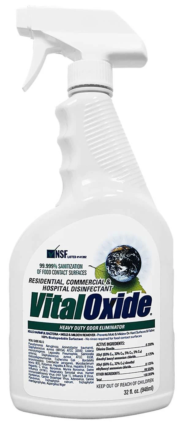 Vital Oxide: Disinfectant Deodorizer Cleaner.32fl.oz