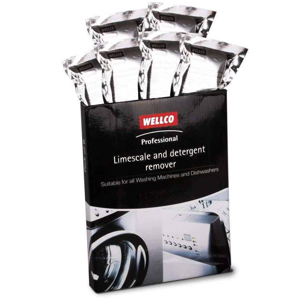 6x Professional Descaler Limescale Remover For Washing Machines & Dishwashers - Wellco
