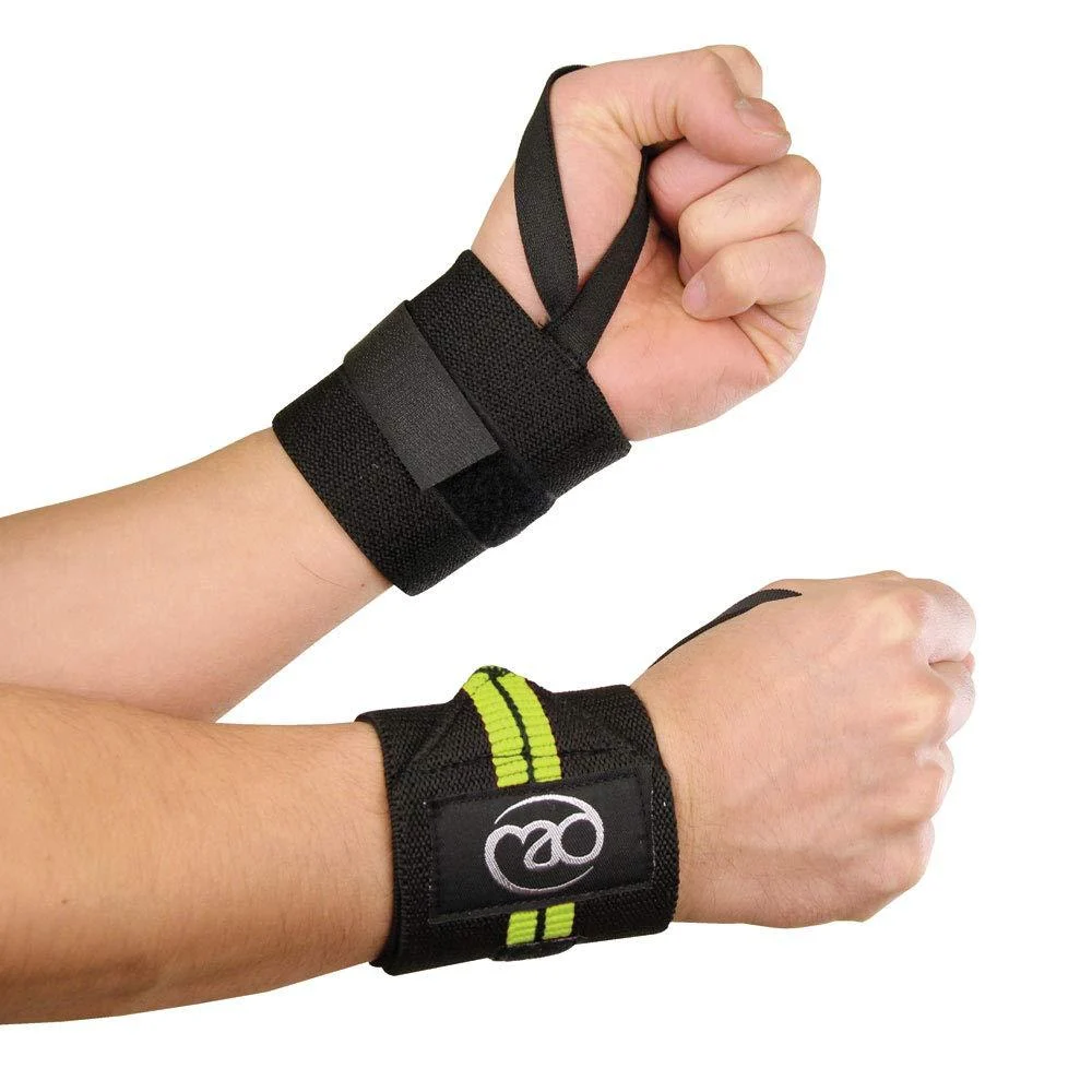 Weight Lifting Wrist Support Wraps - Fitness Mad