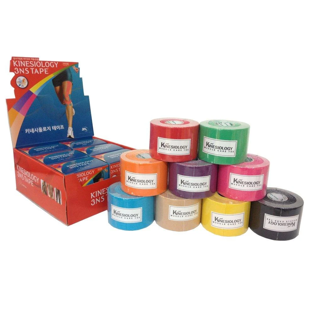 1 Rolls x 3NS TEX Kinesiology Muscle Care Tape Sports Taping Method Black