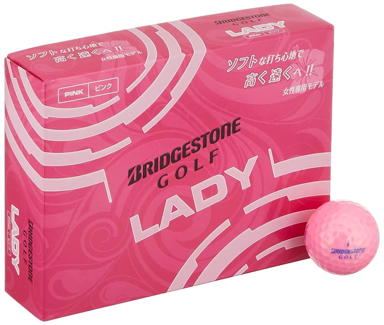 Bridgestone Lady LBWXJ Golf Ball safety pink