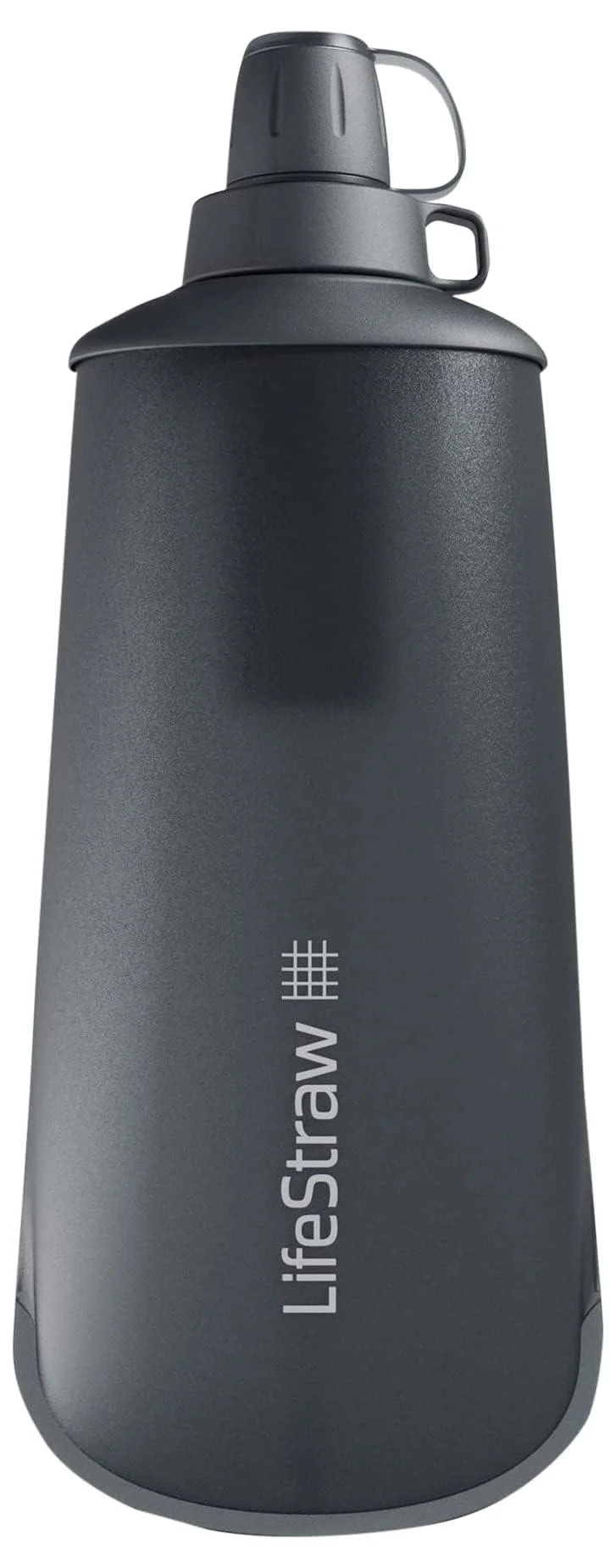 LifeStraw Peak Squeeze Bottle 1L (grey) 1 l Dark Mountain Grey